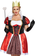 Wonderland Inspirert Queen of Hearts Kostyme - Strl XL/XXL