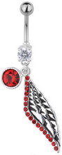 Wing of the Devil Bellypiercing - Red