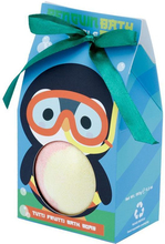 Adoramals Pingvin Stor Badebombe med Duft av Tutti Frutti 150 gram