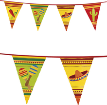 6 Meter Banner med Vimpler - Taco Fiesta