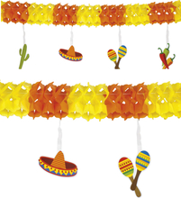 4 Meter Girlander med Hengende Motiver - Taco Fiesta
