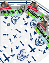 Finland - Midlertidige Tatoveringer - 10 ark