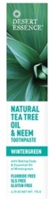 Desert Essence Tandkräm Tea Tree & Neem 176 g