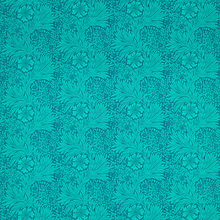 William Morris tyg Marigold Navy/Turquoise
