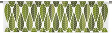 Blader Grön Slät gardinkappa Arvidssons Textil