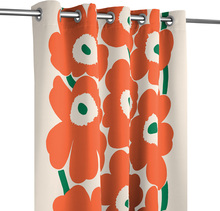 Marimekko Unikko Orange/Grön Tyg