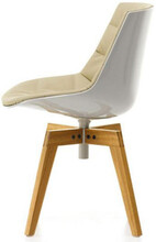 Mdf Italia Flow Chair Wood Frontpolstret