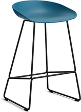 HAY About a Stool (AAS 38) - Azure Blue - Sort Stål