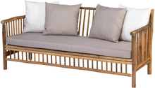 Exotan Bambus sofa - 185 - inkl hynder & puder