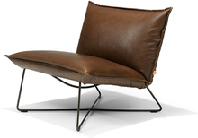 Jess Design Earl Low Back Lounge Chair - Bonanza Dark Tan