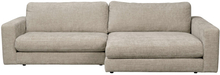 Rowico Home Duncan sofa - Robin grå beige - højrevendt chaiselong - 258 cm