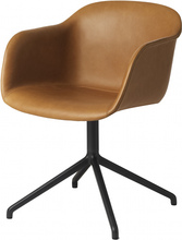 Muuto Fiber Chair Swivel - Arm - Læder