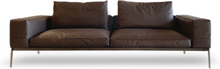 Flexform Lifesteel sofa 240cm - Mat Kastanie Læder