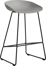 HAY About a Stool (AAS 38) - Concrete Grey - Sort Stål