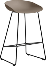 HAY About a Stool (AAS 38) - khaki - Sort Stål