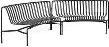 HAY Palissade Park Dining Bench In-In Starter Set - Set Of 2 - Anthracite