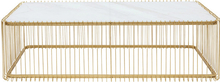 Kare Design Wire sofabord - brass - 145x70