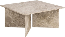 Vega marmor sofabord - 90x90 - latte brown