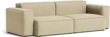 HAY Mags Soft Sofa - Low Arm - 2.5 Pers. - Linen Grid - Dark Beige