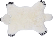 Natures Collection Isbjørn tæppe - lammeskind