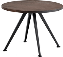 HAY Pyramid Table 51 Sofabord - Ø60cm - Røget Eg/Sort