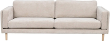 Rowico Home Braden sofa - Greg lys beige / hvidpigmenteret eg - 216 cm