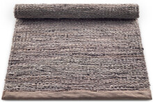 Rug Solid læder tæppe - 200x300 - Wood