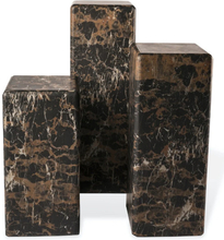 Pols Potten piedestal - brown marble - 76x33