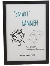 Smart Rammen - A4 - sort eg