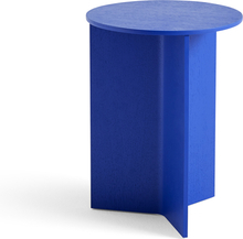 HAY Slit Table - Wood - High - Vivid Blue