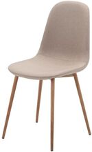 4 st Rebekah matstol beige med ekben