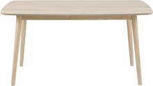 Nagano matbord 150 cm - Vitpigmenterad ek