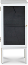 Revel vitt sängbord 75 cm med vänster hängd dörr
