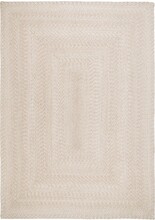 Menorca Tæppe - Flettet tæppe i sand - lavet af 100% genanvendt plastik 140x200 cm