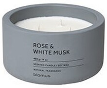 FRAGA Doftljus Låg - Rose & White Musk