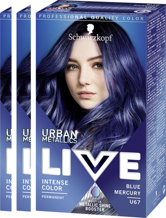 Schwarzkopf Live Color U67 Blue Mercury 3-pack