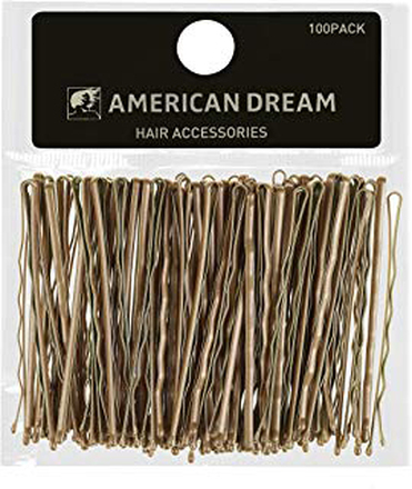 American Dream Hair Grips Pack of 100 Hair Grips Blonde