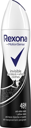 Rexona Women Invisible On Black&White Clothes Spray 150 ml