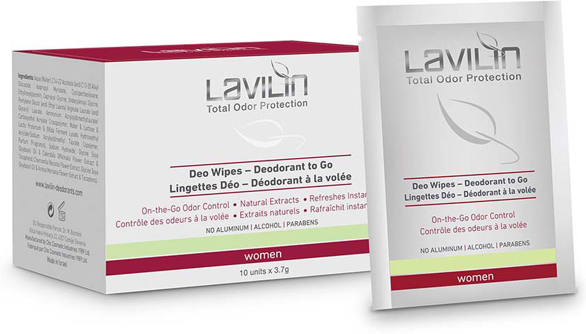 Lavilin Deo Wipes - Deodorant To Go Women 37 ml