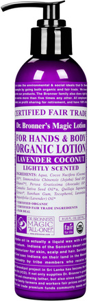 Lavender Coconut Organic Hand & Body Lotion 240 ml
