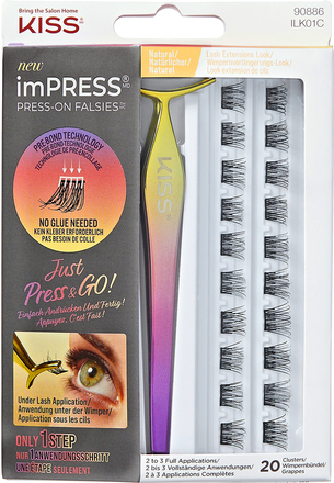 ImPRESS Press On Falsies Natural Kit 01 False lashes 20 pcs