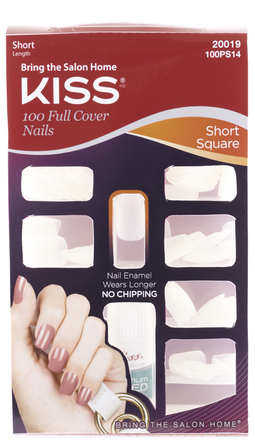 100 Full Cover Artificial Nails Active Square