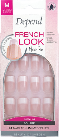 French Look Medium Square Pink Shimmer