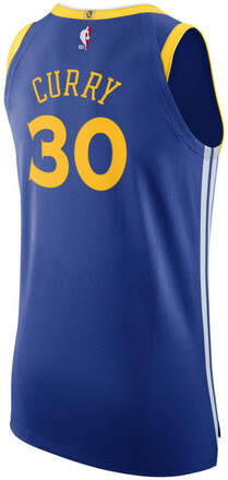Stephen Curry Warriors Icon Edition Nike NBA Authentic Jersey - Blue