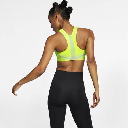 Nike FE/NOM Flyknit Women's High-Support Non-Padded Sports Bra - Yellow