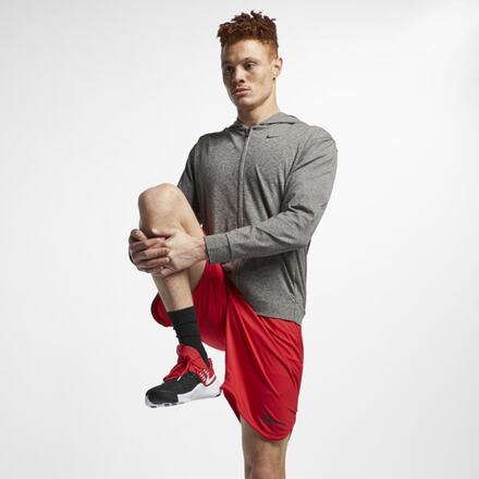Nike Dri-FIT Men's Full-Zip Yoga Training Hoodie - Black