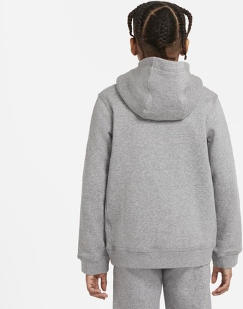 Nike Sportswear Club Older Kids' Pullover Hoodie - Grey