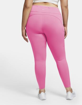 Nike Plus Size - Epic Luxe Women's Mid-Rise Pocket Running Leggings - Pink
