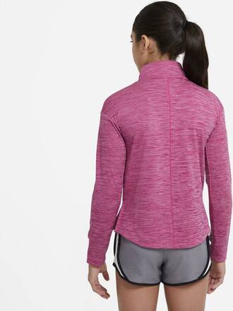 Nike Older Kids' (Girls') 1/2-Zip Long-Sleeve Running Top - Pink