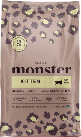 Kattmat Monster Original Kitten Chicken/Turkey 400g